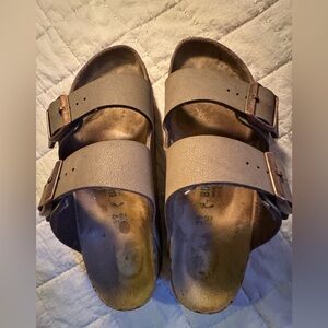 Birkenstock Taupe Double Strap Sandals